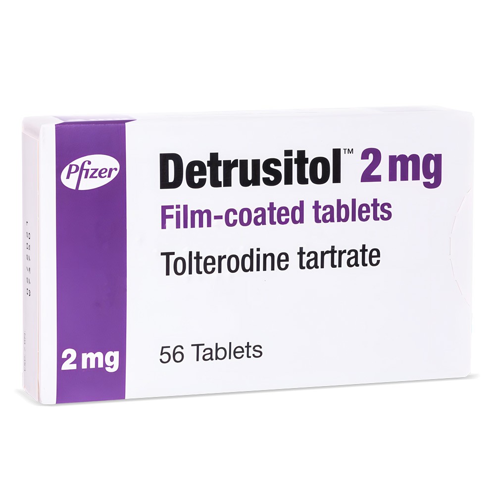 Detrusitol 2mg product packaging