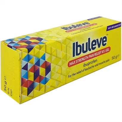 Ibuleve Max Strength 10% Ibuprofen Gel 10% ibuprofen, 40g product packaging