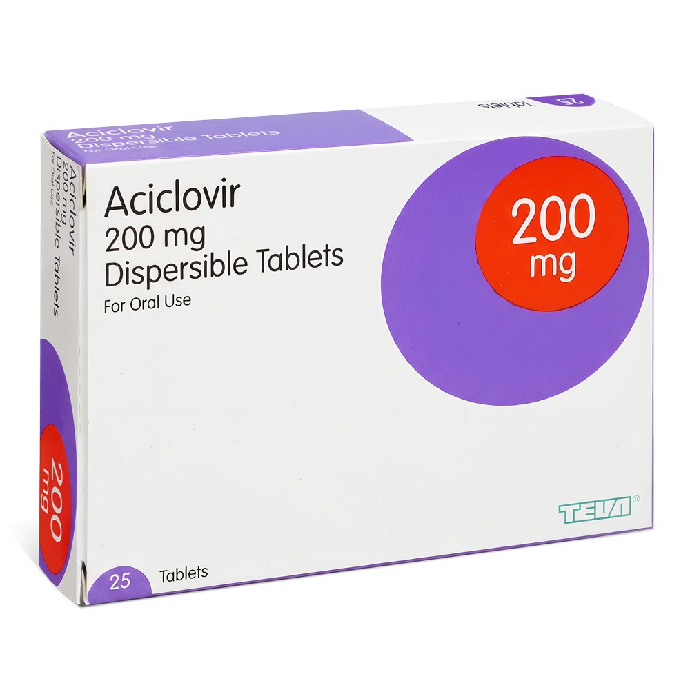 Aciclovir 400mg product packaging