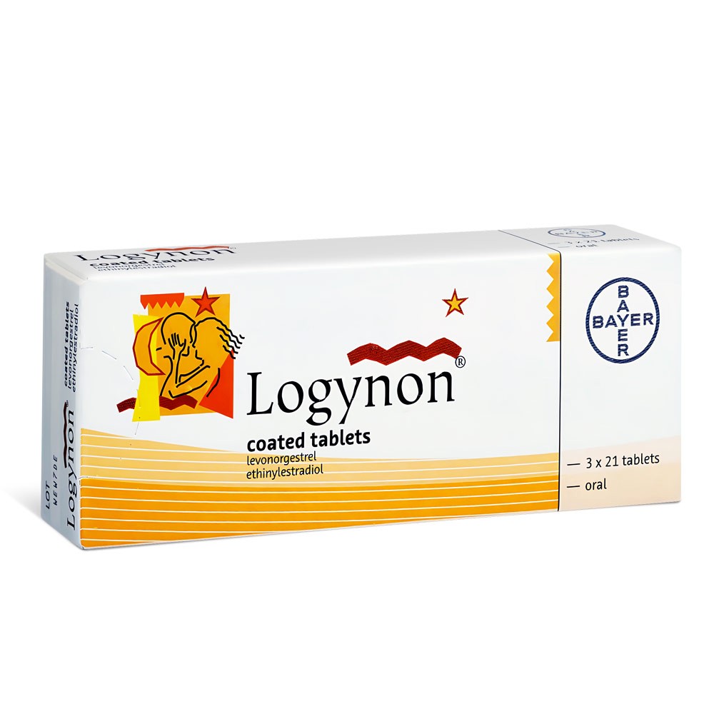 Logynon 30-40mcg/50-125mcg product packaging