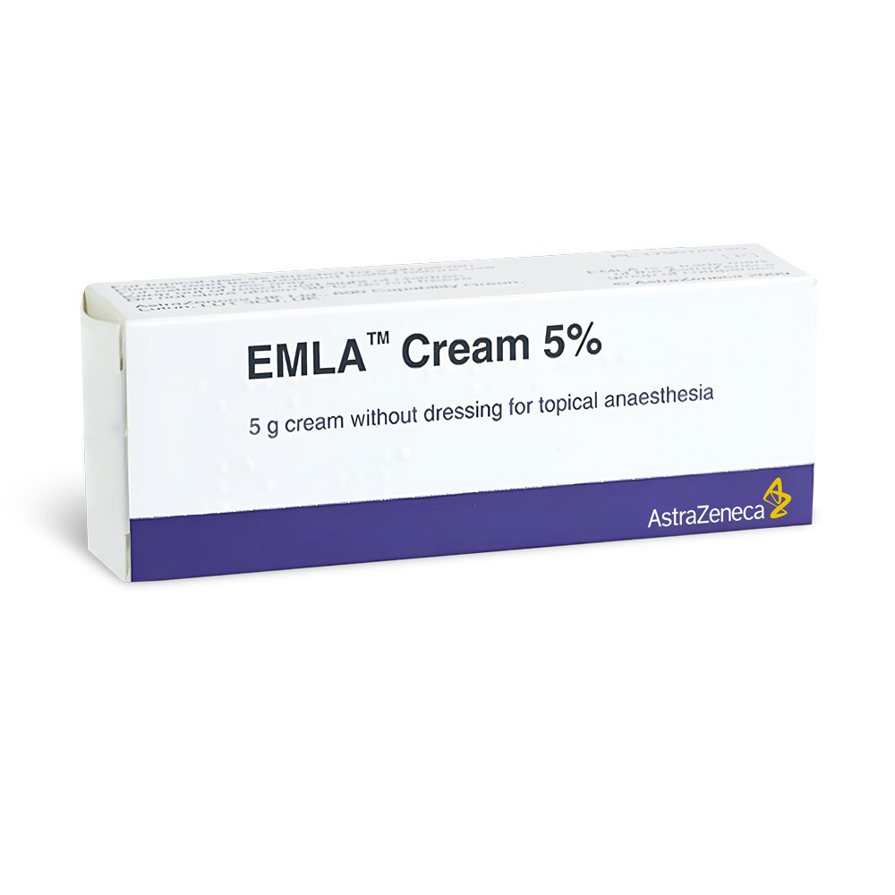 Emla Cream 5% product packaging