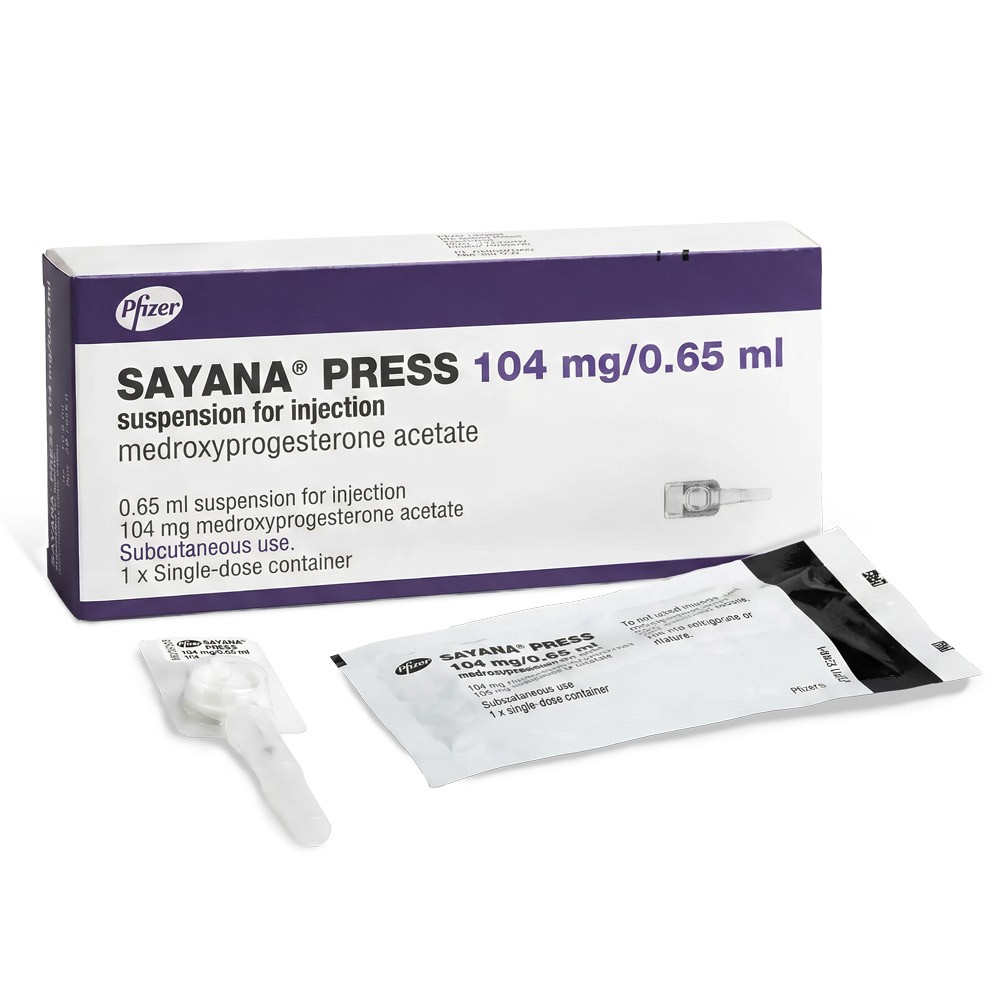 Sayana Press 104mg product packaging