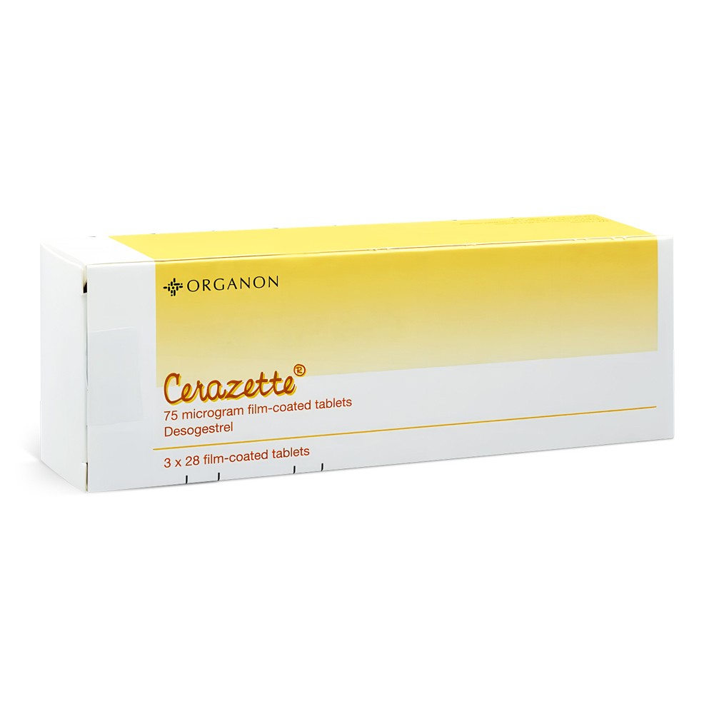 Cerazette 75mcg product packaging