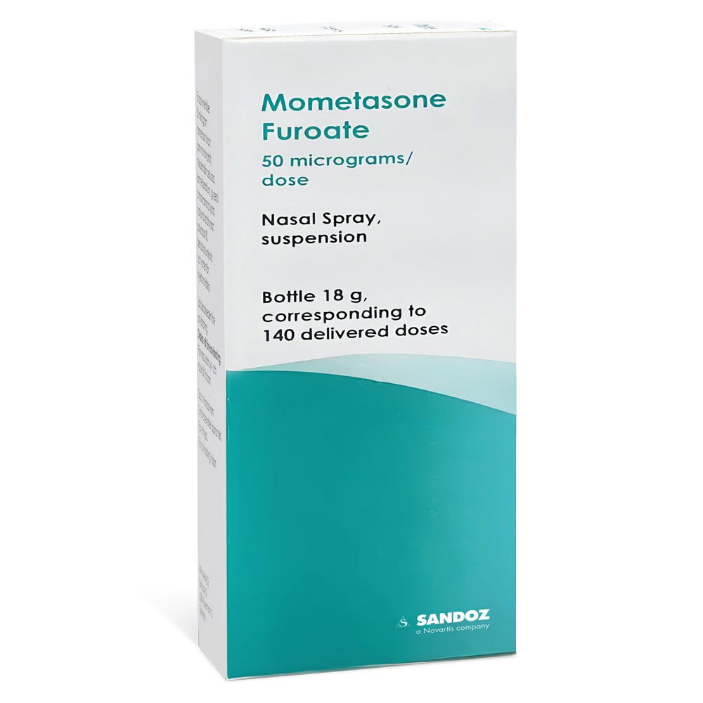 Mometasone 50mcg product packaging