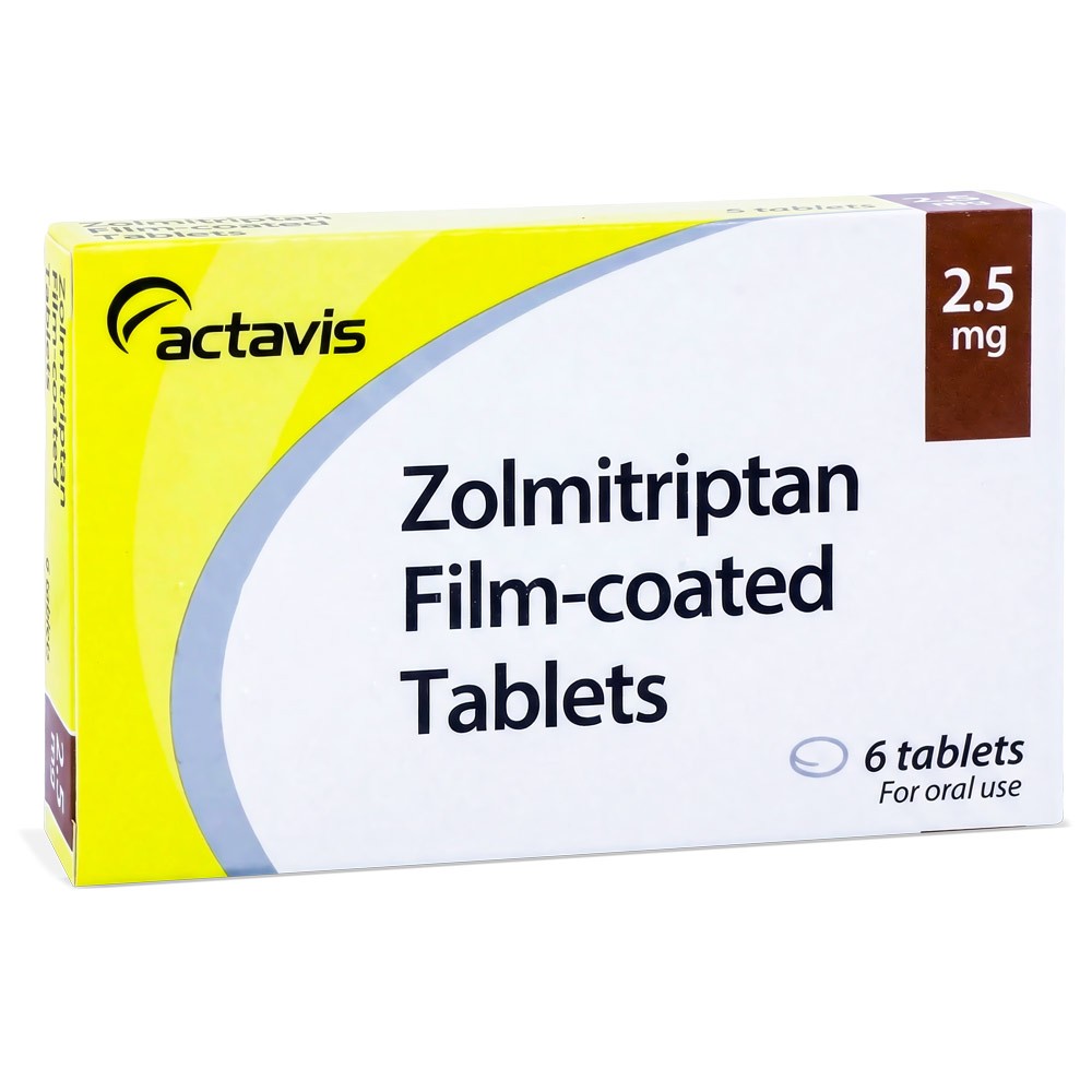 Zomig 2.5mg product packaging