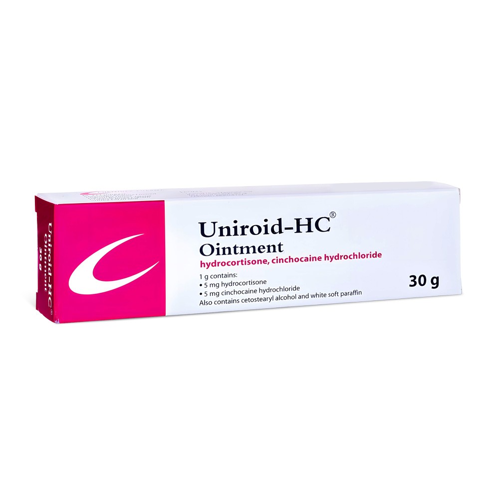 Uniroid-HC Combination ointment product packaging