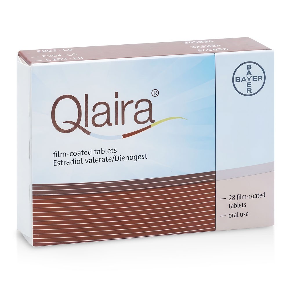 Qlaira Contraceptive Pill 1-3mg/2-3mg product packaging
