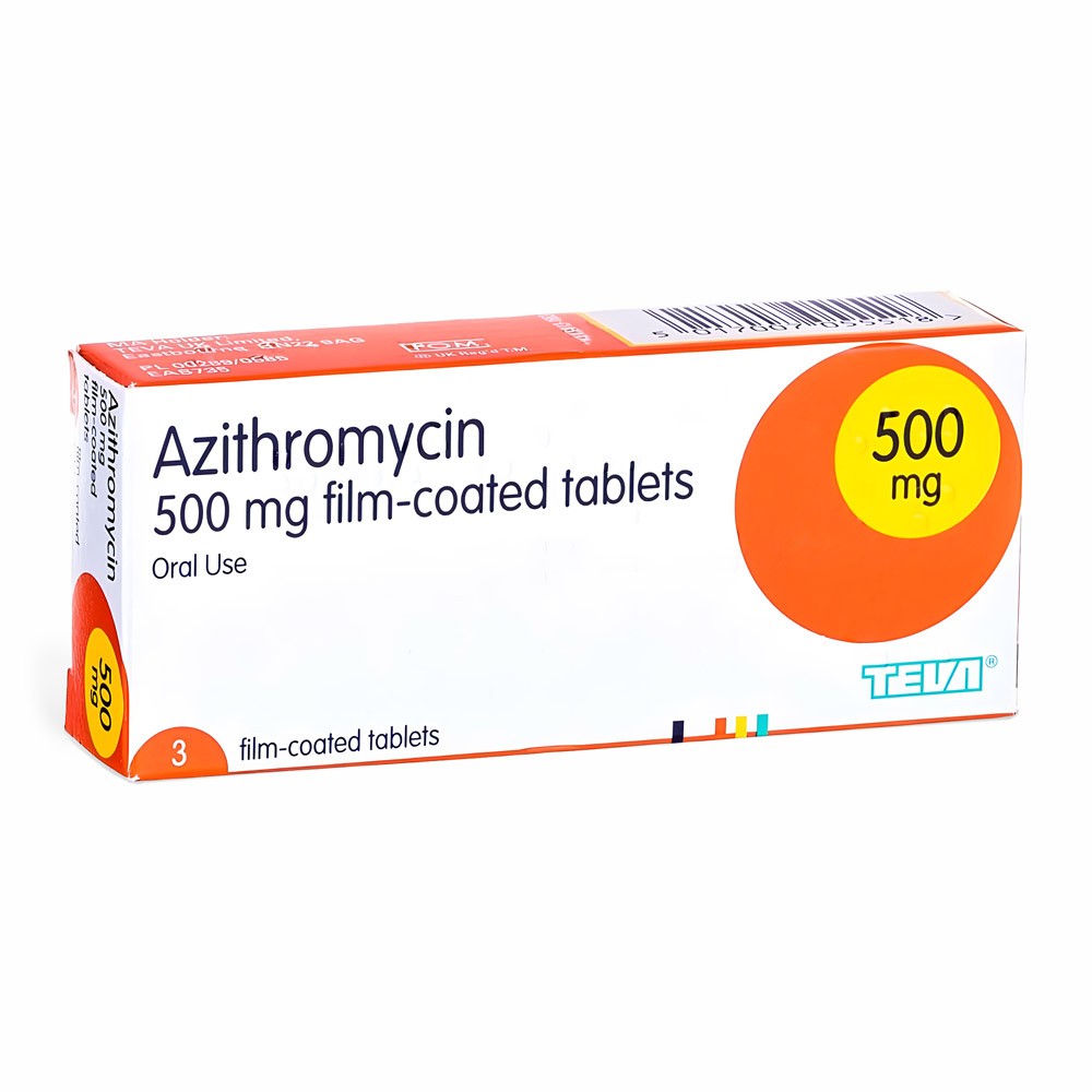 Azithromycin 500mg product packaging