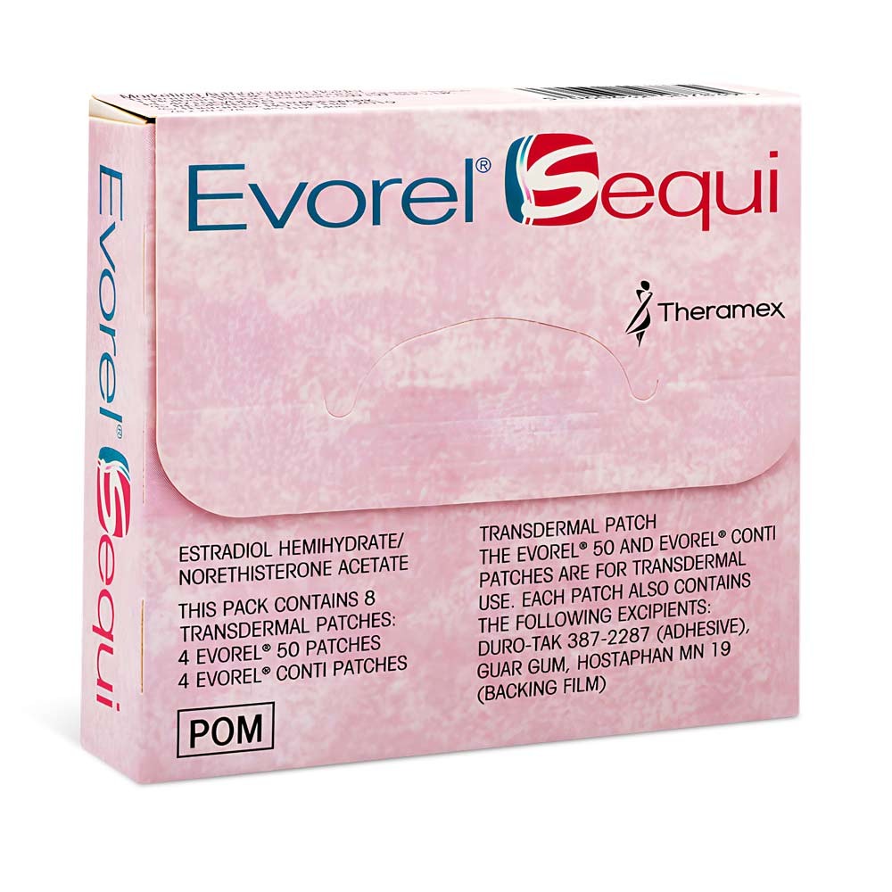 Evorel Sequi 50/170mcg product packaging