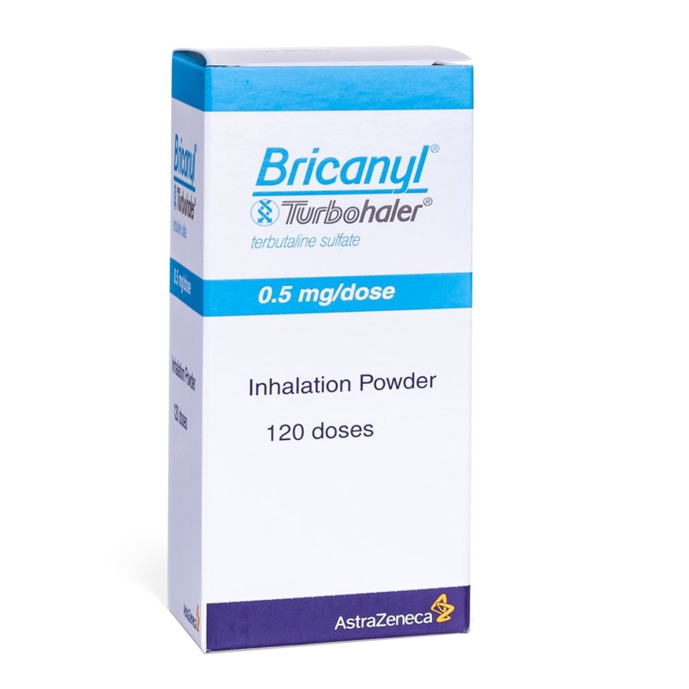 Bricanyl 500mcg product packaging