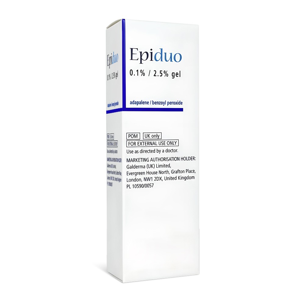 Epiduo Gel 0.1%/2.5% product packaging