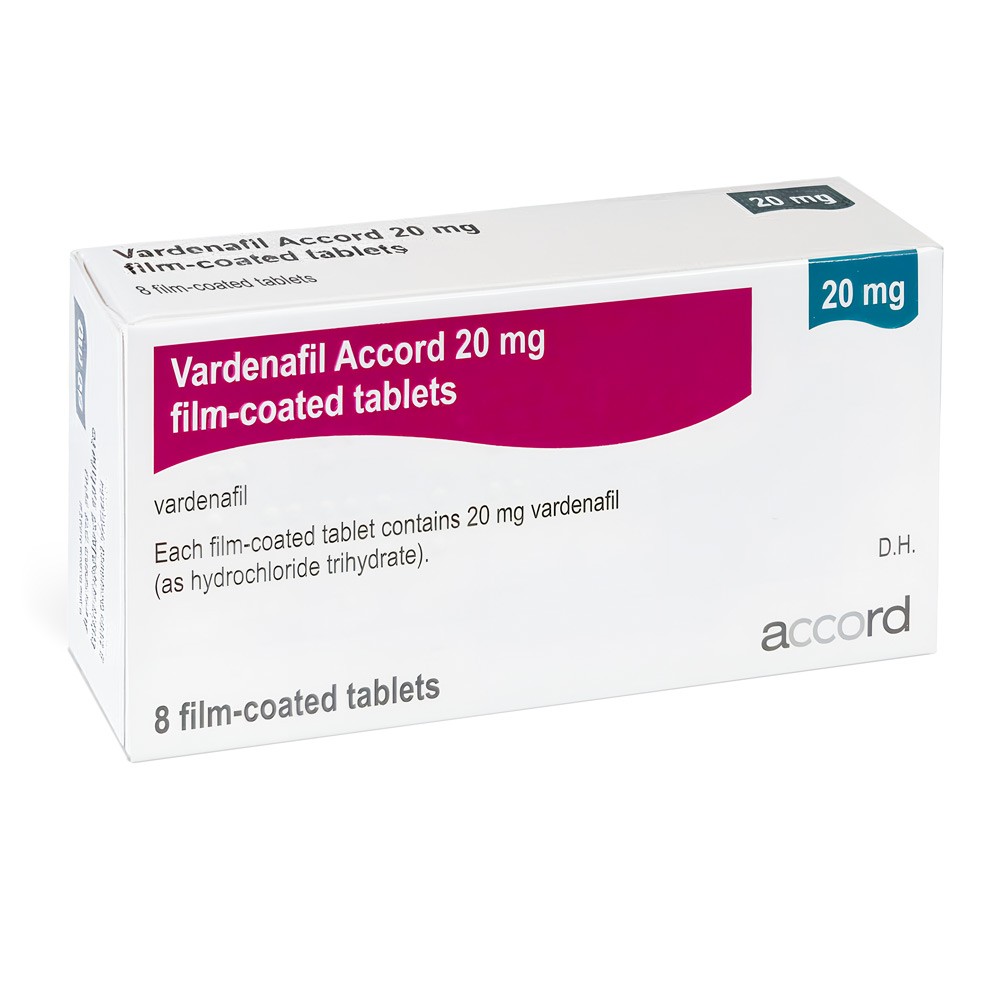 Vardenafil 10mg product packaging