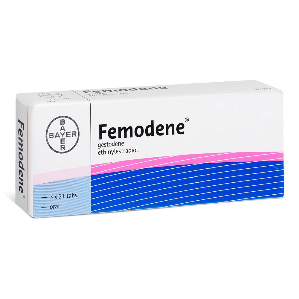 Femodene 30mcg/75mcg product packaging