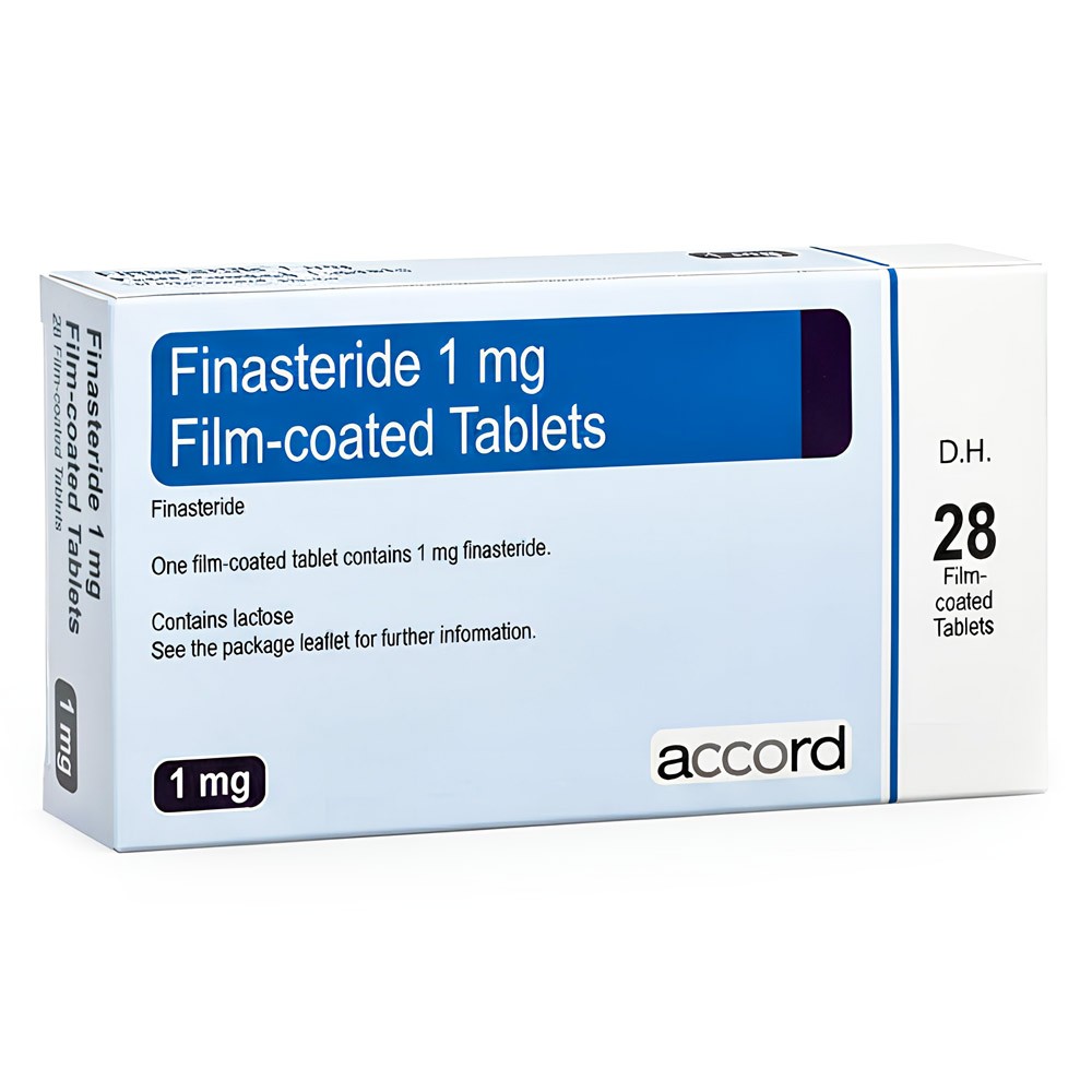 Finasteride 1mg product packaging