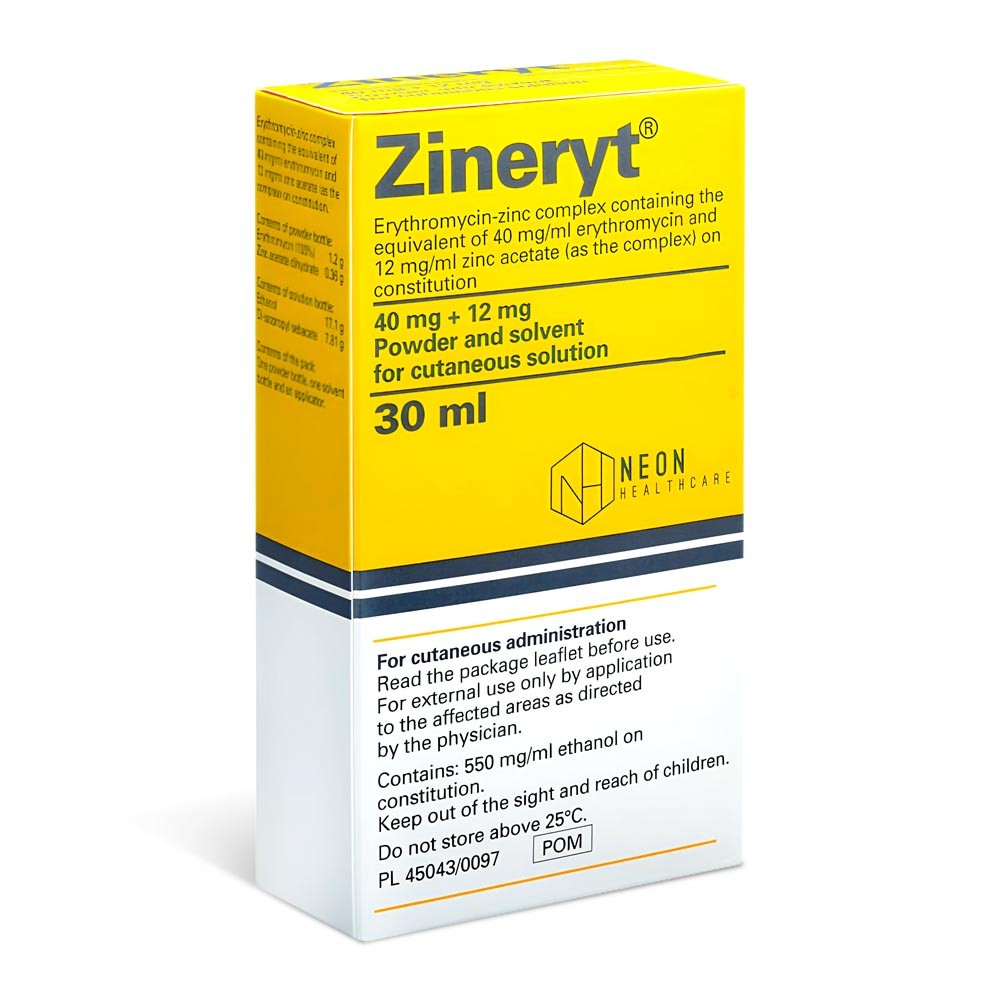 Zineryt 40mg/ml product packaging