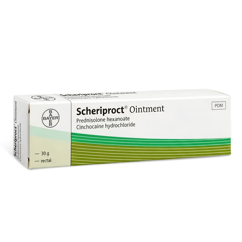 Scheriproct Combination ointment product packaging