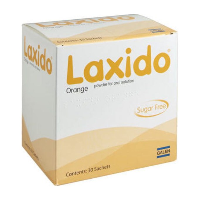 Laxido Orange sachets product packaging