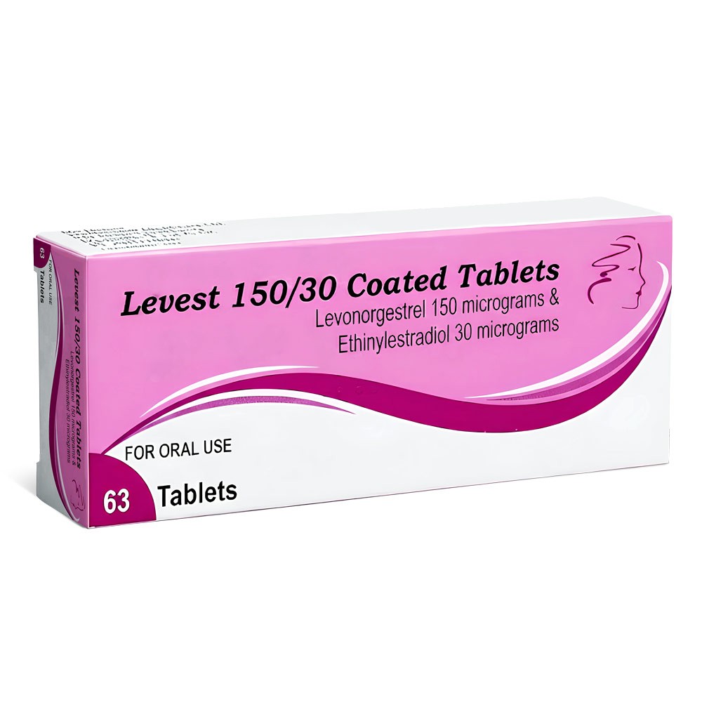 Levest 30mcg/150mcg product packaging