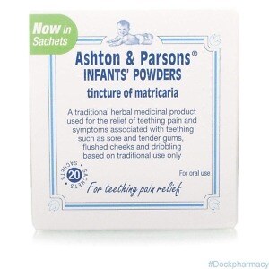 Ashton & Parsons Teething Powders 30 sachets product packaging