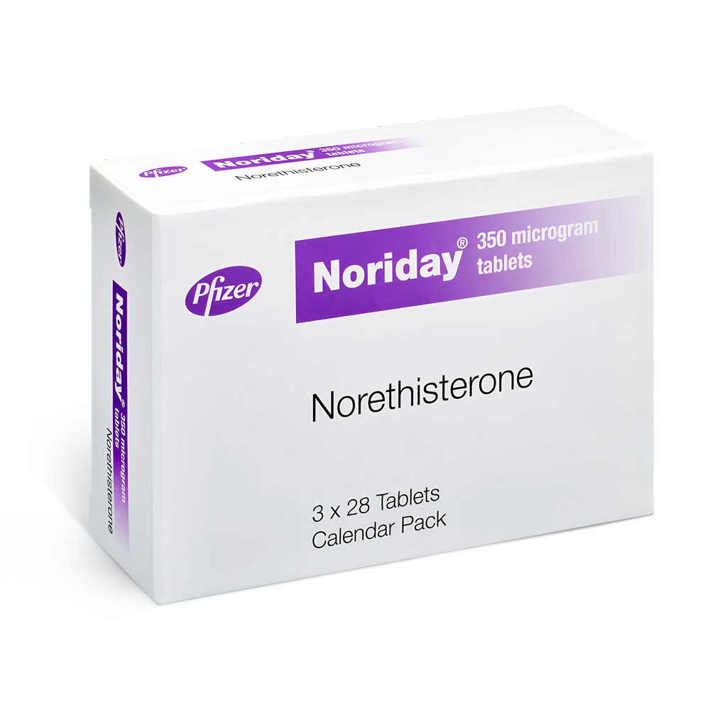 Noriday 350mcg product packaging